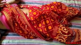 Desi Red Saree Young House Maid Anal Sex By Hubby Brother