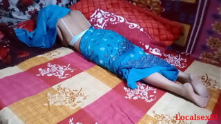 Indian Desi Blue Saree Wife Sex In Brother In Law