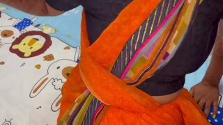 Indian Nepali Maid Standing Style Fucked Hard In Saree By Boss Video