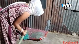 Punjabi  Maid Fucked Standing Style Pussy With Horny House Owner