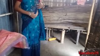 Sky Blue Saree Sonali Fuck in clear Bengali Audio